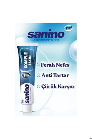 Sanino Diş Macunu Komple Bakım 75 ml x 2 Adet