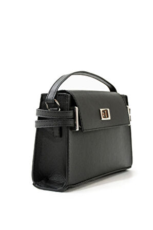 Kilit Detaylı Çapraz Askılı Çanta