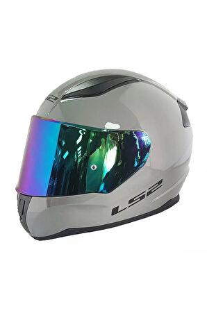 Rapid 2 Nardo Gri Fullface Motosiklet Kaskı Gökkuşağı Camlı