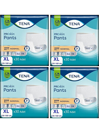 Tena ProSkin Pants Normal Emici Külot, En Büyük Boy (XL), 5.5 Damla, 30’lu 4 Paket 120 Adet