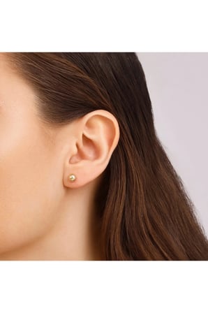 Altın Top Küpe - 14K