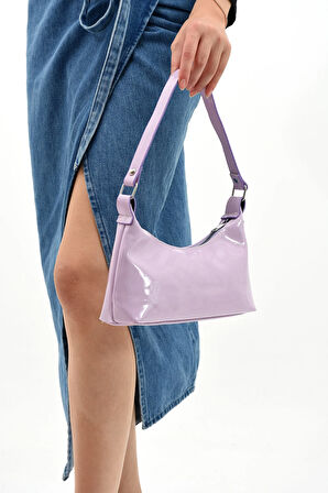 KADIN BAGET PARLAK RUGAN OMUZ ÇANTASI