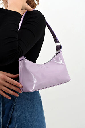 KADIN BAGET PARLAK RUGAN OMUZ ÇANTASI