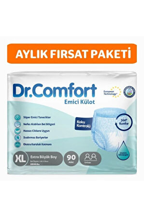 Yetişkin Emici Külot Ekstra Large 30'lu 3 Paket 90 Adet