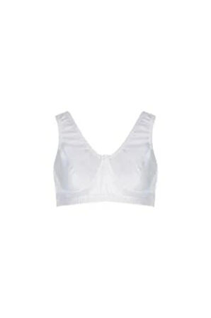 Albax 3 Adet Kapalı Paket %100 Pamuk Penye Yarım Atlet Beyaz Lambada Sütyen