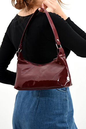 Kadın Rugan Omuz Çantası