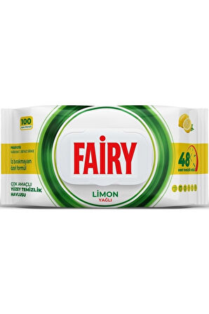 Yüzey Temizlik Havlusu 100 Yaprak Limon Yağlı & Aktif Oksijen (4 LÜ SET) 400 Yaprak Karma