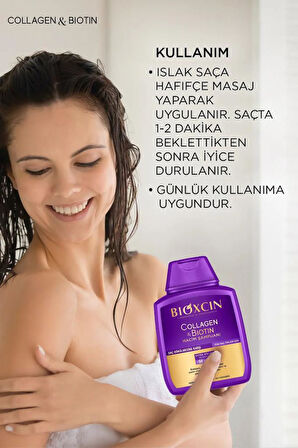 Bioxcin Collagen & Biotin Ekstra Hacim Şampuanı 300 ml 3 Al 2 Öde - Kolajen Biotin İnce ve Seyrek Saçlar