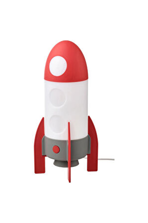 AFTONSPARV Çocuk Masa Lambası , Çok Renkli, 15x30 cm, LED'li Uzay Temalı