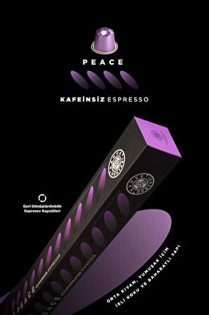 Kafeinsiz Kapsül Kahve 10’lu Kutu | Gece İçimi İçin Hafif ve Dengeli Tat