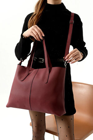 Kadın Omuz Çantası Klasik Sade Şık Tasarım