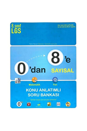 Tonguç 0'dan 8'e Sayısal Konu Anlatımlı Soru Bankası / 2022