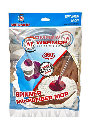 Wermoplast Yedek Mikrofiber Vileda Mop Ucu Başlığı (3 ADET) Boyut (40X40)