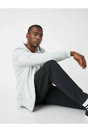 3wam70068mk Gri Erkek Sweatshirt