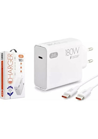 Xiaomi 14T Uyumlu 180W Gan Type-C Kablolu Turbo Ev Tipi Şarj Aleti Salise Gösterir (Orginal Subzero)