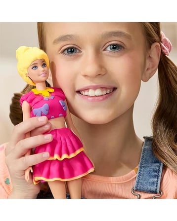 Play Doh Barbie Fırfırlar ve Fiyonklar Moda Tasarım Oyun Hamuru Seti G1361