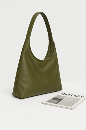 Elegant Shopper Suni Deri Omuz Çantası
