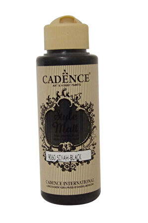 Style Matt Mat Akrilik Boya 9060 Siyah 120ml
