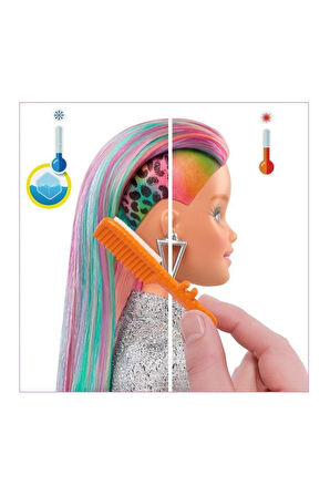 Leopar Desenli Saçlar Bebeği Grn81