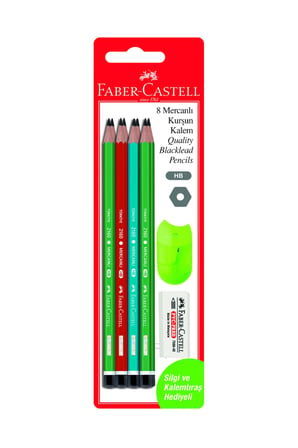 Faber-castell Blisterli Mercanlı Kurşun Kalem Seti 8'lifsc