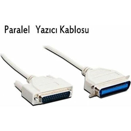 3M Lpt Kablo 25 Pin Parelel Nokta Vuruşlu Yazıcı Kablo Printer Ara Bağlantı Kablosu 3 Metre 