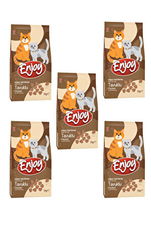 Tavuklu Yetişkin Kedi Maması 1 kg X 5 Adet