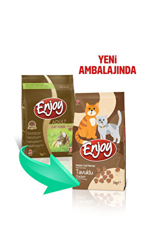 Tavuklu Yetişkin Kedi Maması 1 kg X 5 Adet