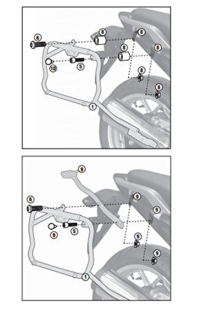 Klx 1109 Honda Integra700 (12-13)yan Çanta Taşıyıcı