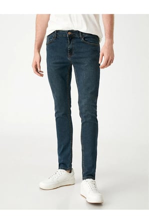 3wam40035bd Skinny Erkek Jean Pantolon Petrol