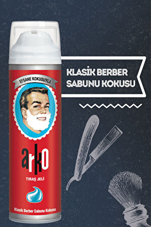 Arko Efsane Tıraş Jeli 3x200 Ml