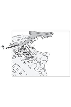 2118fz Yamaha Mt-07 (14-17) Arka Çanta Taşıyıcı