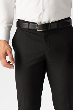 Slim Kalıp Armürlü Pantolon