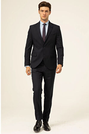 Slim Kalıp Düz Takım Elbise