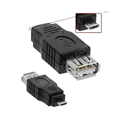 Micro Usb Erkek To Usb Dişi - Micro Usb Otg Dönüştürücü Uyumlu(TYPE-C İLE KARIŞTIRMAYIN)