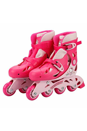 Kız Çocuk Pembe Hello Kitty Inline 4 Teker Paten
