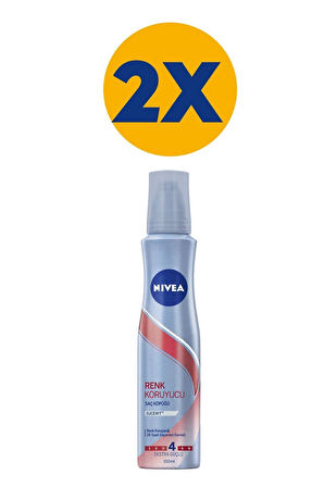 NIVEA Renkli Saçlar İçin Koruyucu Saç Köpüğü 150 ml x2