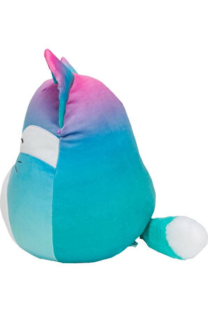 Squishmallow Pembe Mavi Tilki Vickie 20 cm