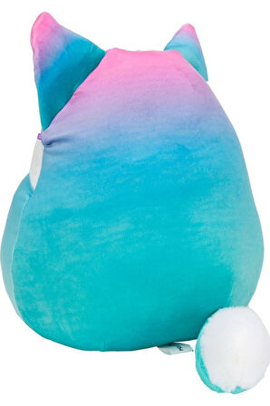 Squishmallow Pembe Mavi Tilki Vickie 20 cm
