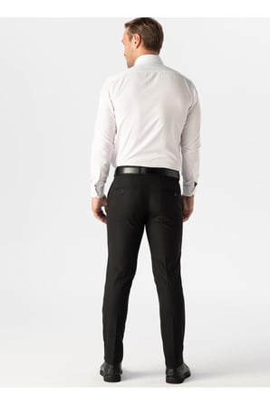 Normal Bel Normal Paça Slim Fit Koyu Siyah Erkek Pantolon Pn2020500488