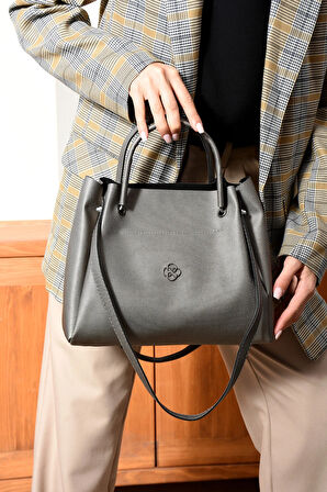 Kadın Kol Ve Omuz Çantası Evrak Okul Geniş Çanta