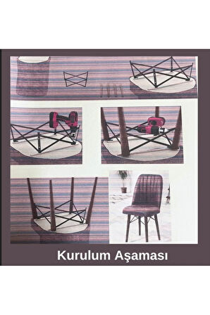 Armada Serisi 1.sınıf Yemek Odası Salon Cafe Mutfak Sandalyesi 4 Adet