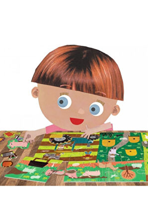 Puzzle + Stickers The Farm Mu24926