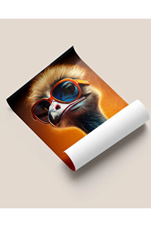 Çerçevesiz Poster Devekuşu