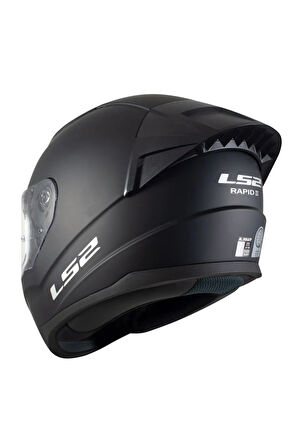 Rapıd 2 Race Mat Siyah Full Face Motosiklet Kaskı