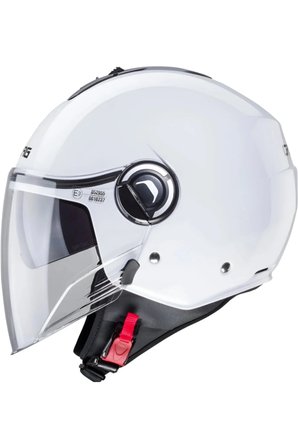 Motosiklet Kaskı Riviera V4 White Güneş Vizörlü Yarım Açık Kask
