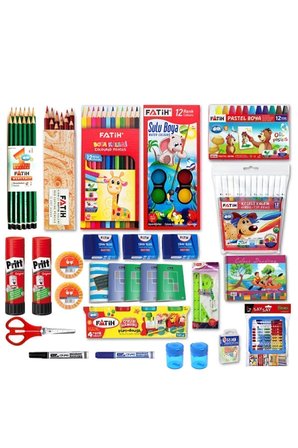 FATİH KALEM İlkokul 1. Sınıf Kırtasiye Seti 29 Parça Başlangıç Full Tam Set