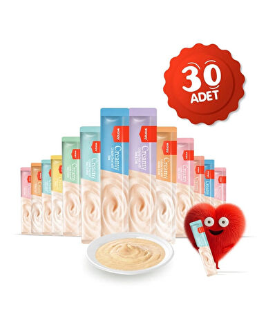 Wanpy Karışık Sıvı Kedi Ödül Maması 30 Adet X 14 gram