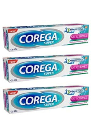 Tat Içermez Diş Protez Yapıştırıcı Krem 40gr 3 Adet