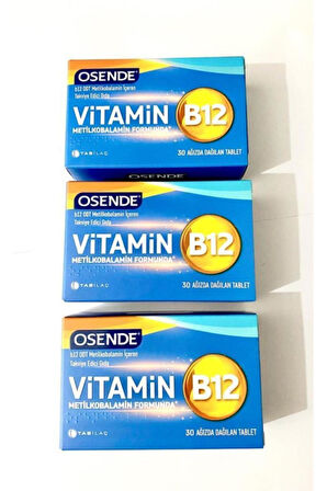 Osende Vitamin B12 30 Tablet 3 Adet