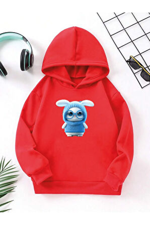 Çocuk Kapüşonlu Baskılı Sweatshirt